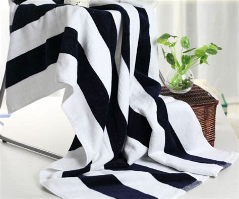 2014 Winter 70140cm Blue White Stripes Red White Stripes Cotton Terry