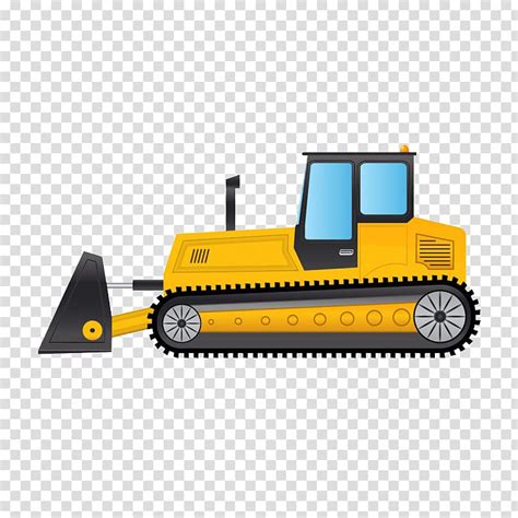 Bulldozer Excavator Cartoon Bulldozer Transparent Background Png