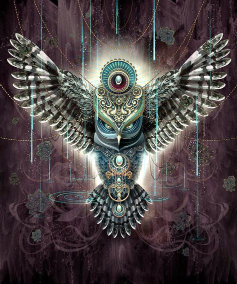 31 Psychedelic Trippy Owl Pictures
