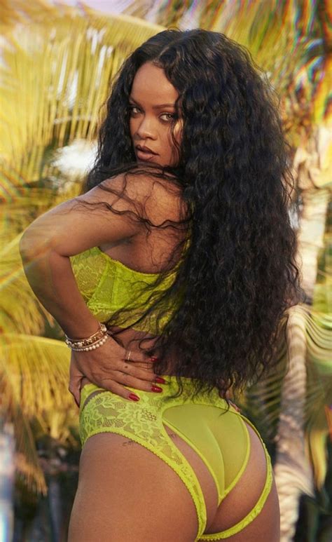 Rihanna Flaunts Her Curves In Yellow Lace Lingerie Verge Campus