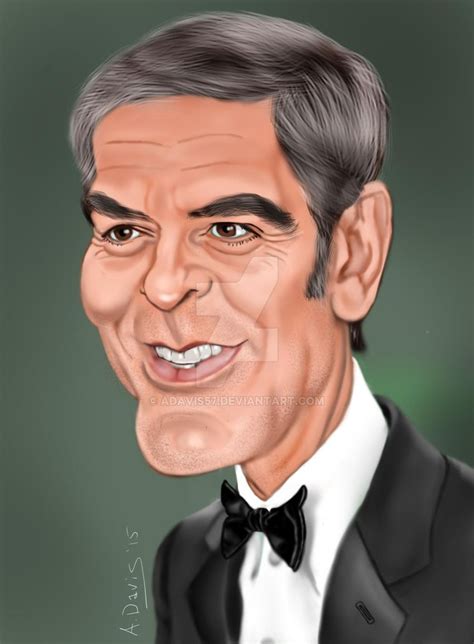 George Clooney Celebrity Caricatures Funny Caricatures Caricature