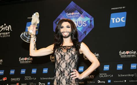 eurovision winner 10 05 2014 conchita wurst from austria hasse ferrold photos and news