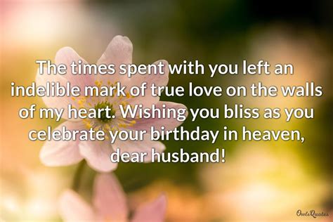 25 Messages About Happy Birthday To Husband In Heaven