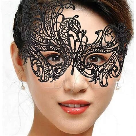 sexy embroidery black lace sexy mask lady cutout eye sexy face mask sexy lingerie hot masks for