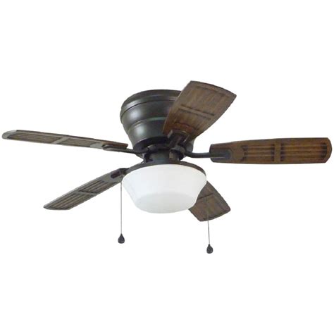 Litex Mooreland 44 In Led Indooroutdoor Flush Mount Ceiling Fan With