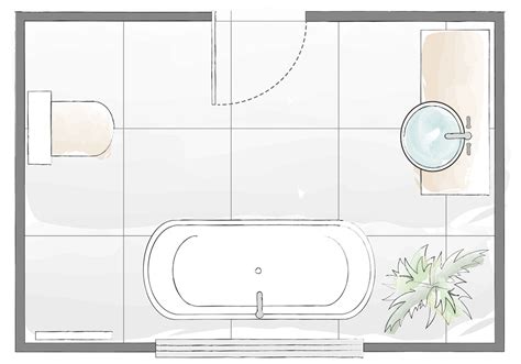 Create beautiful floor plan for bathrooms. Bathroom layout ideas - the best arrangements for family ...
