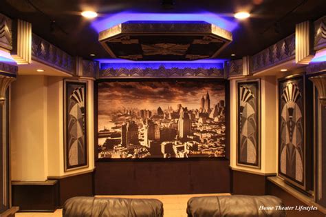 Share sources, stores, shops, artists and suppliers. Art Deco Home Theater - Contemporary - Home Theater - new ...
