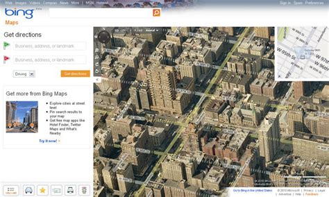 Bing Maps Aerial View