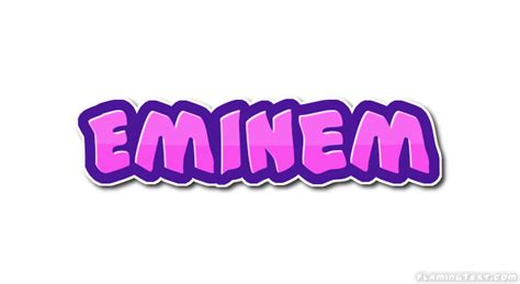 Eminem Лого Бесплатный инструмент для дизайна имени от Flaming Text