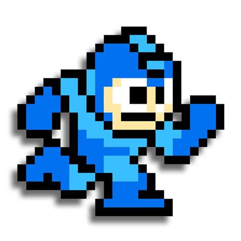 Mega Man Pixel Pixel Art Mega Man Minecraft Pixel Art