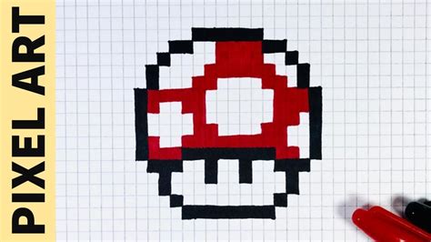 Come Disegnare Fungo Super Mario Pixel Art How To Draw Mushroom