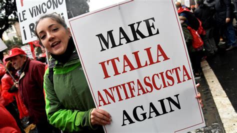 Thousands March In Rival Far Right Anti Fascist Protests In Italy