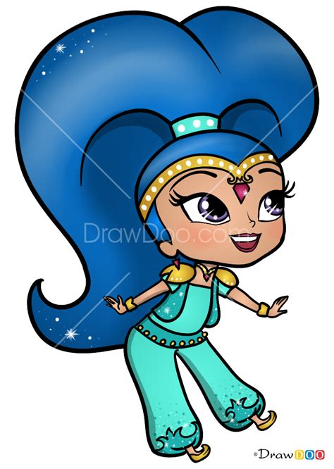 how to draw shine shimmer and shine