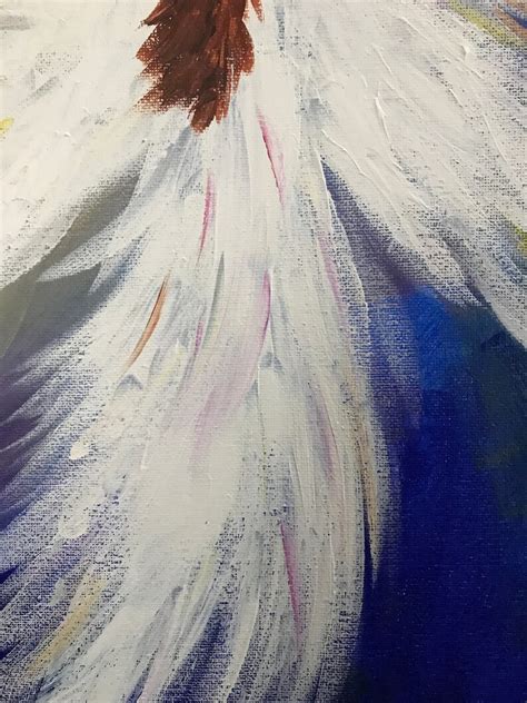 Angel Acrylic Handmade Painting On Stretched Canvas 16x20 Etsy