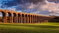 The Ouse Valley Viaduct (Balcombe Viaduct) over the River Ouse in ...