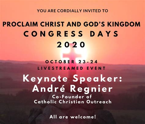 Congress Days Proclaim Christ And Gods Kingdom Diocese Of Saskatoon