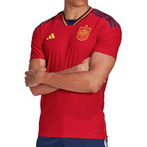 Camiseta Adidas Espa A Authentic Roja Futbolmania