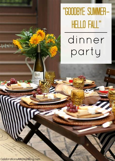 More resources for dinner parties. Welcome Fall with a Dinner Party Alfresco Tablescape ...