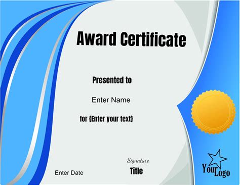 Free Editable Certificate Template Customize Online And Print At Home