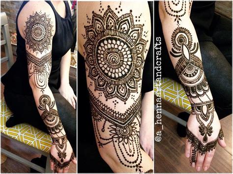 Lovely henna session with @gaias_gardens who is a total sweet heart! Henna Artist - Full Arm Henna Henna / Mehndi Artists ...