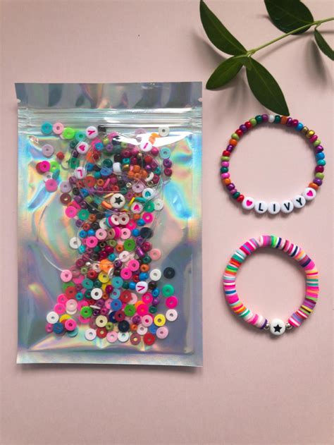 Kids Bracelet Making Kit Personalized Beaded Jewelry Diy Girls Heishi