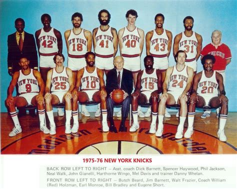 1975 76 New York Knicks 8x10 Team Photo Picture Ny Basketball Nba