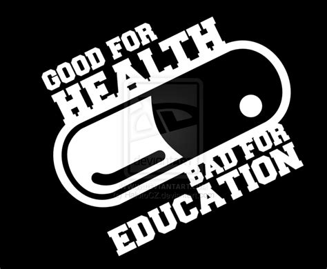 Good For Health Bad For Education Art Therapy Activities Education Akira Anime
