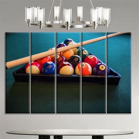 Billiards Wall Art Billiards Canvas Print Billiards Room Etsy