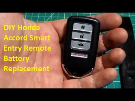 Maybe you would like to learn more about one of these? DIY Honda Smart Entry Remote Battery Replacement - YouTube