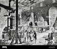 Industrial Revolution. London. Interior of an English factory. Late ...