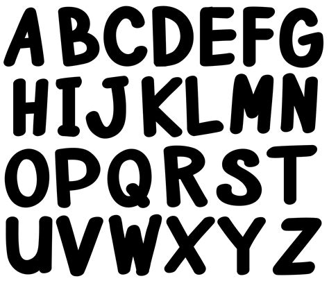 English Alphabet In Black Color 448002 Vector Art At Vecteezy
