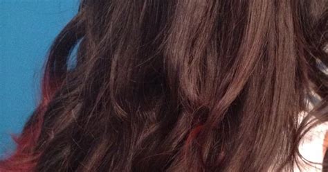Red Dip Dye And Waterfall Braid Hair Pinterest Red Dip Dye I Am