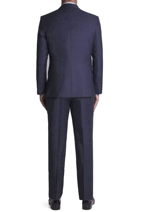 Stvdio Blue Puppytooth Tailored Fit Suit Jacket