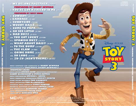 Soundtrack List Covers Toy Story 3 Randy Newman