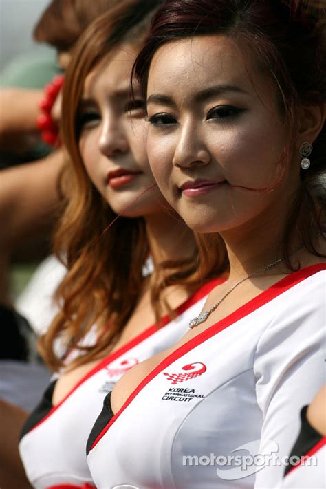 Gridgirls Op Koreaanse Gp Formule 1 Fotos