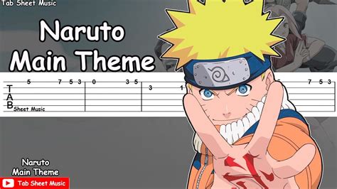 Naruto Ost Naruto Main Theme Guitar Tutorial Youtube
