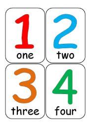 Zero, one, two, three, four, five, six, seven, eight, nine, ten, eleven, twelve, thirteen, fourteen, fifteen, sixteen. Number Flashcards - ESL worksheet by az06qj