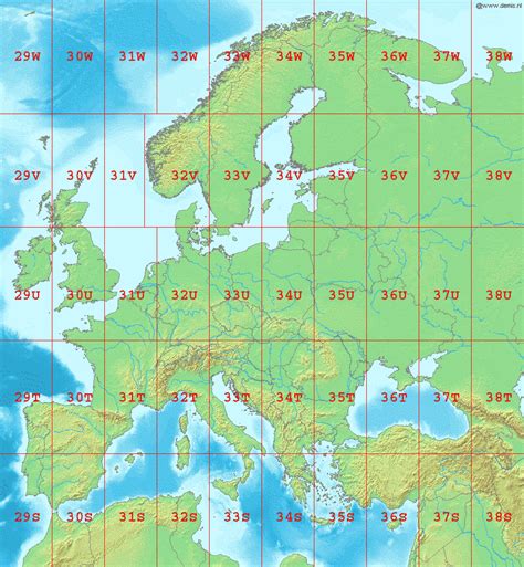 Maps Map Of Europe Latitude And Longitude