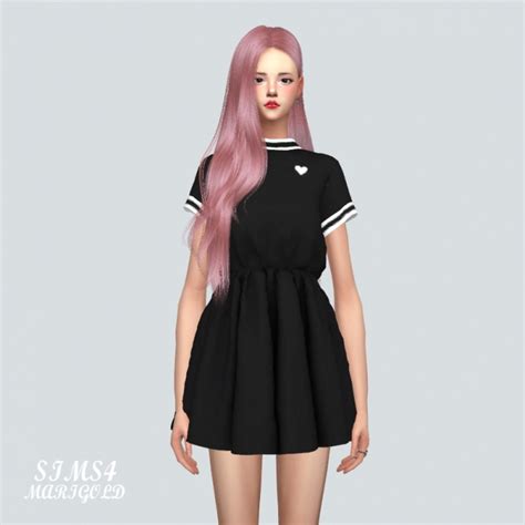 Heart Mini Dress At Marigold Sims 4 Updates