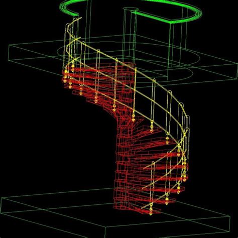 Spiral Stair Dwg Block For Autocad • Designs Cad