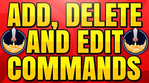 How To Add Delete And Edit Streamelements Commands As A Moderator