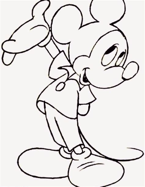 Gambar Belajar Menggambar Tokoh Kartun Catatan Chepot Mickey Mouse