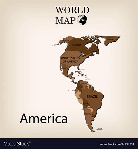Map Of America Vector 88 World Maps