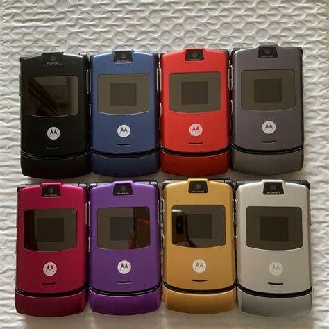 Motorola Razr V3 Flip Mobile Phone Unlocked Camera Cellphone 2g Gsm