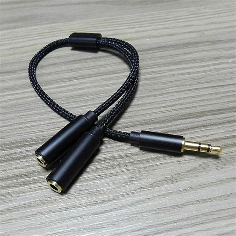 Hi Fi Sound 35mm Audio Y Splitter Extension Cable Stereo 35mm 1 Male