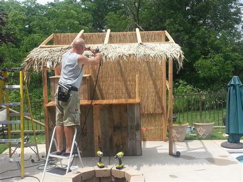 Well, endureed is one of the easiest roofing products for diy enthusiasts. I built a tiki-hut over the weekend last year. | Outdoor ...
