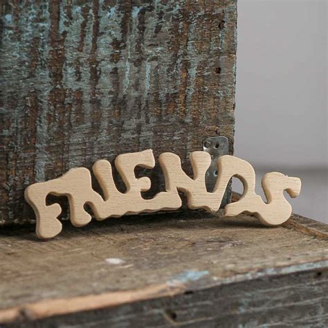 Unfinished Wood Friends Cutout Word And Letter Cutouts Unfinished