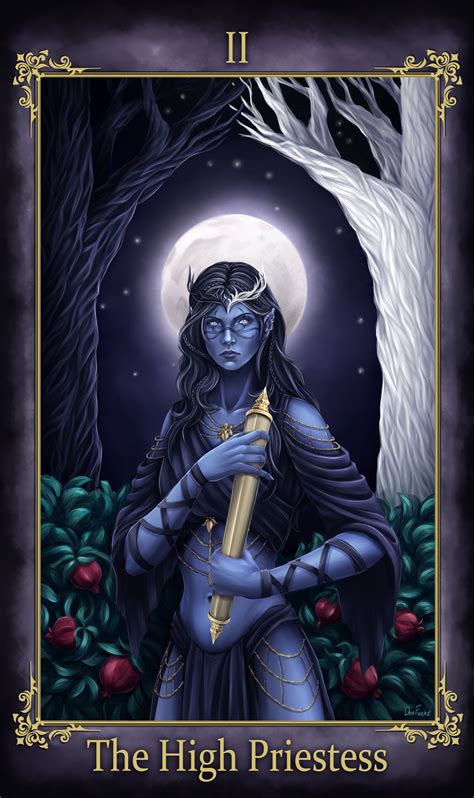 The High Priestess On Tarotmysteryworld Deviantart