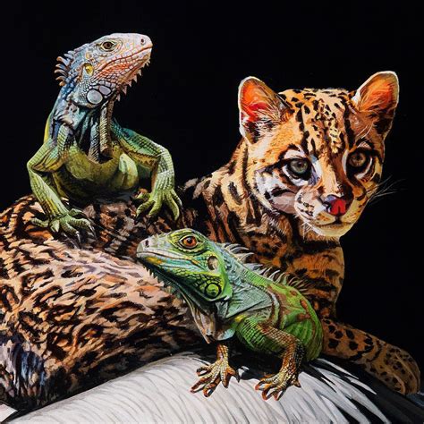 Beautiful Realistic Paintings Showcase Animals Carrying Entire