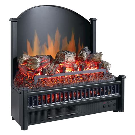 Pleasant Hearth Electric Fireplace Logs With Led Glowing Ember Bed And